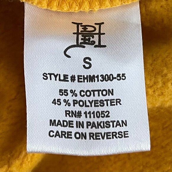 Ed Hardy Mens Hoodie Sweatshirt Size S Gold Streetwear Art To Wear Graphic Logo - Picture 7 of 9